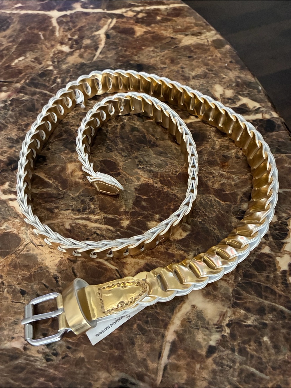 Gold and Silver Braided Men’s Belt
